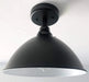 Large Black Enamel Farmhouse Ceiling Light - Sweatfully