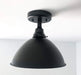 Large Black Enamel Farmhouse Ceiling Light - Sweatfully