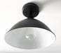 Large Black Enamel Farmhouse Ceiling Light - Sweatfully