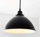 Large Black Enamel Farmhouse Pendant Light - Sweatfully