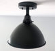 Large Black Enamel Farmhouse Ceiling Light - Sweatfully