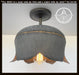 Large Lotus Galvanized Ceiling Light - Sweatfully
