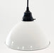 Large White Enamel Farmhouse Pendant Light - Sweatfully