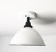 Large White Enamel Modern Farmhouse Ceiling Lighting - Sweatfully