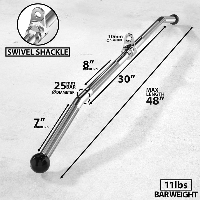 Synergee Lat Bar Cable Attachment - Sweatfully