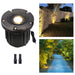 Gardenreet Brass In-ground Well Lights, Low Voltage IP65 Waterproof 12V LED Outdoor Landscape Lighting(Open Top 2202A) - Sweatfully