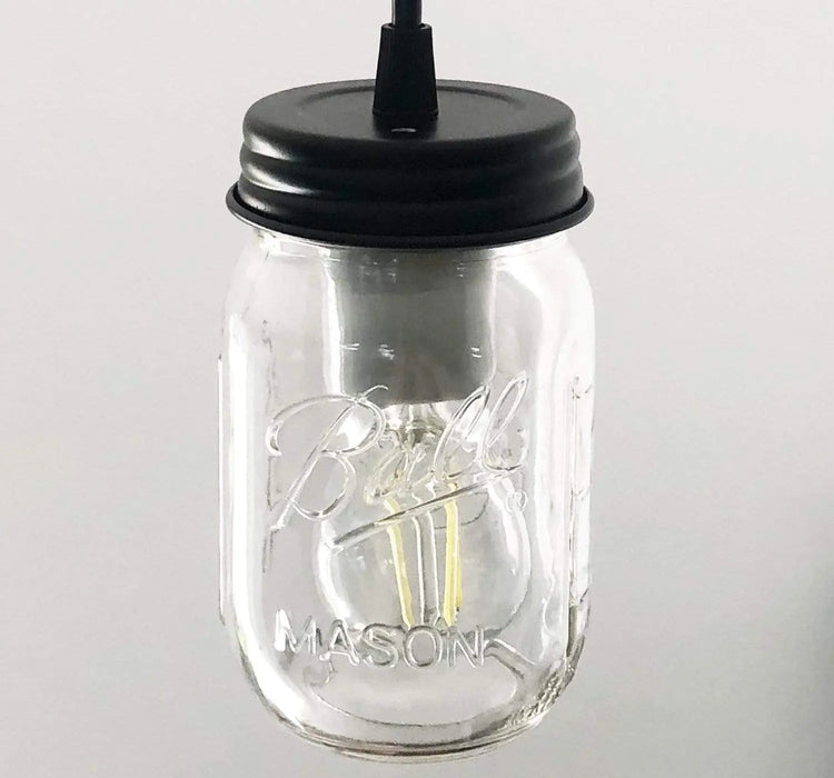 Mason Jar Pendant Light - Pint - Sweatfully