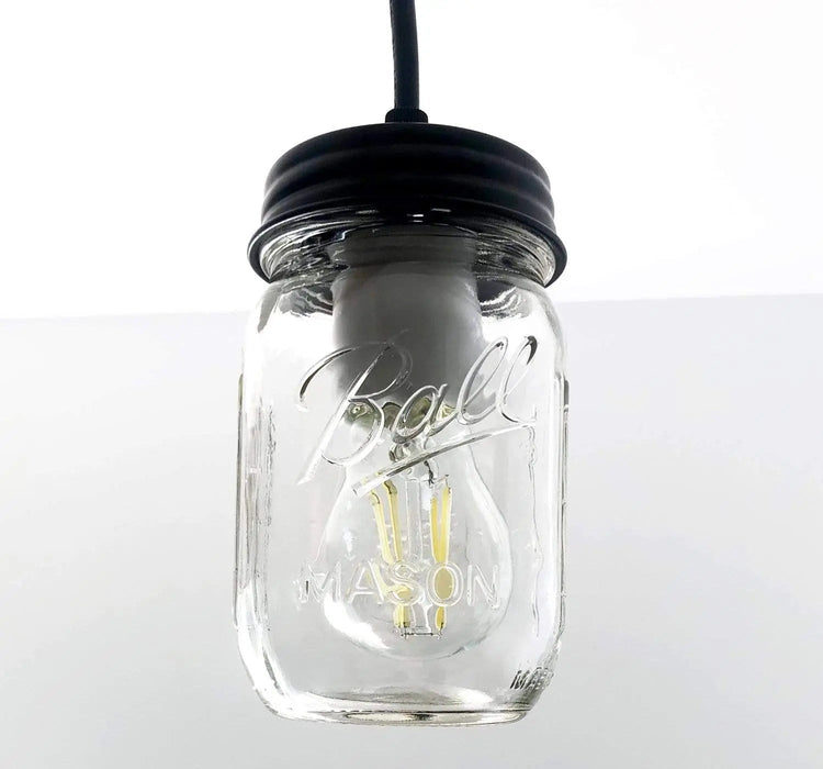 Mason Jar Pendant Light - Pint - Sweatfully