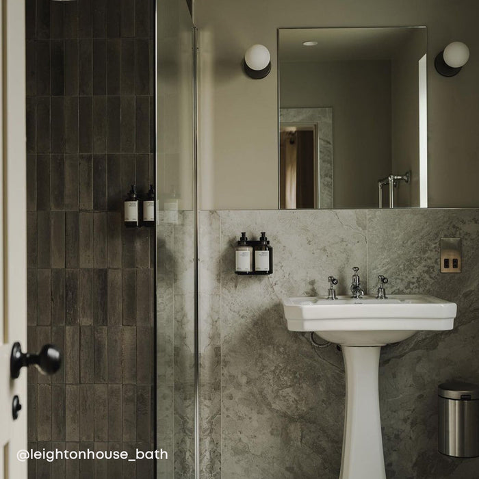Lochan Wall Light in Graphite + Sphere III - Sweatfully