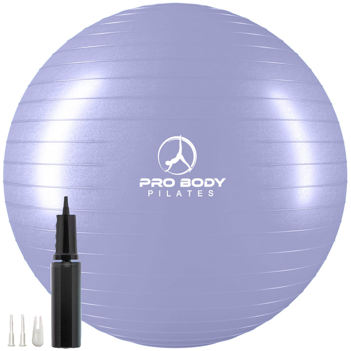 Pregnancy Ball for Maternity, Labor and Birth.  Includes Pregnancy Guide.  (Lilac) - Sweatfully