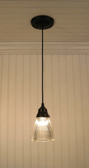 Minimalist Antique Glass Pendant Light - Sweatfully