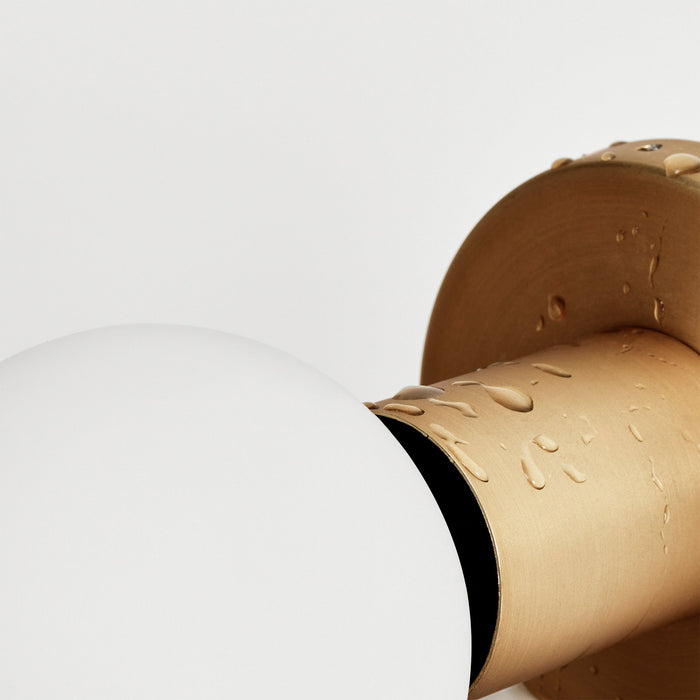Lochan Wall Light in Brass + Sphere III - Sweatfully