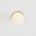 Lochan Wall Light in Brass + Sphere III - Sweatfully