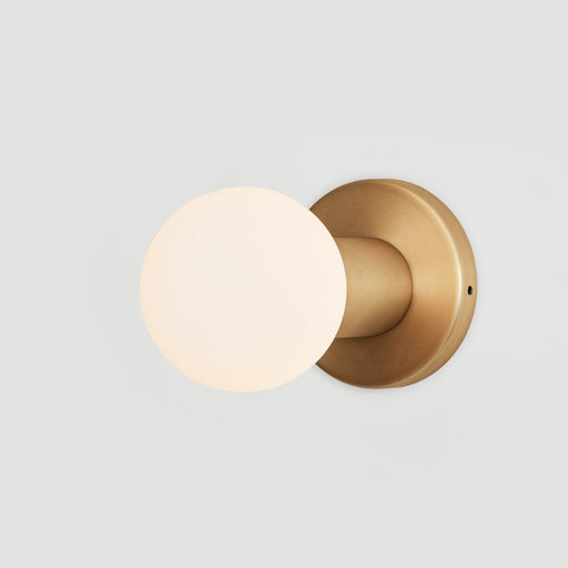 Lochan Wall Light in Brass + Sphere III - Sweatfully