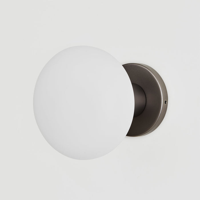 Lochan Wall Light in Graphite + Oval - Sweatfully