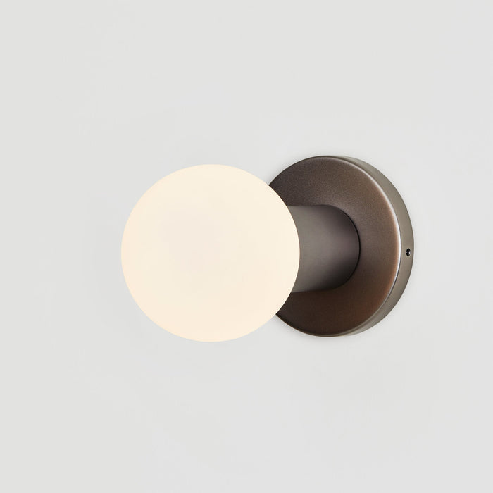 Lochan Wall Light in Graphite + Sphere III - Sweatfully