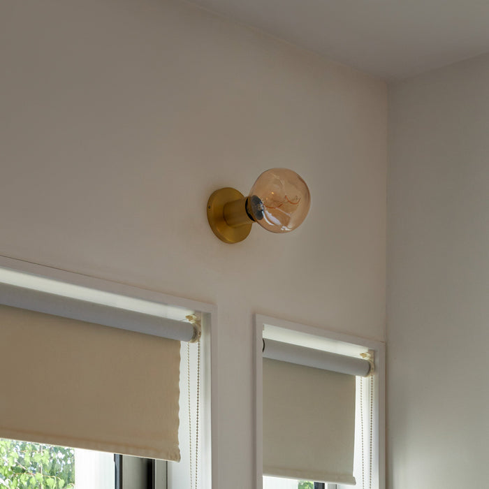 Lochan Wall Light in Brass + Voronoi I - Sweatfully