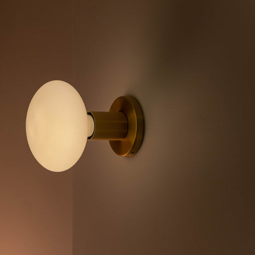 Lochan Wall Light in Graphite + Oval Dim to Warm - Sweatfully