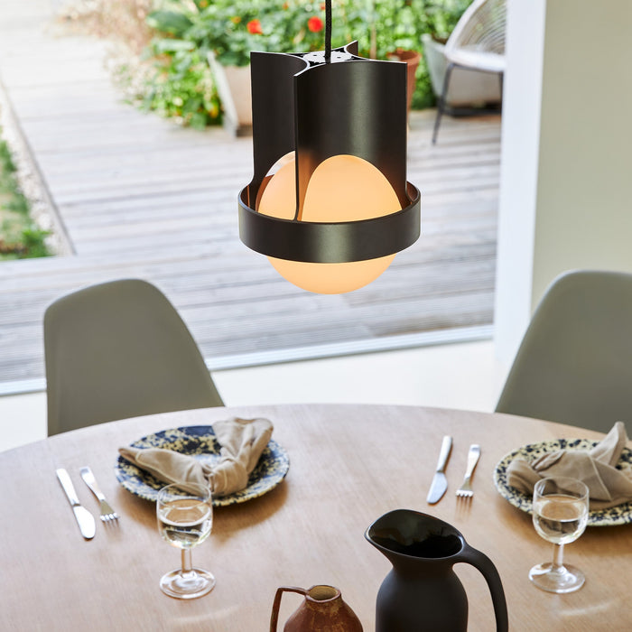 Loop Single Pendant in Dark Grey + Sphere IV - Sweatfully