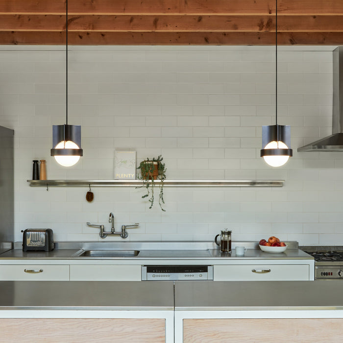 Loop Single Pendant in Dark Grey + Sphere IV - Sweatfully