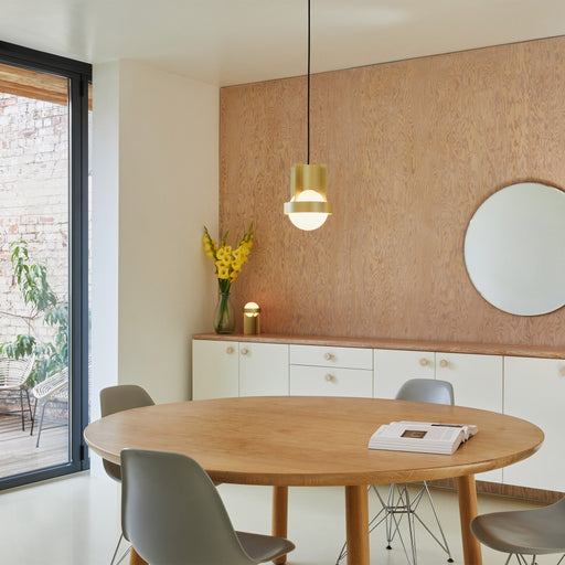 Loop Single Pendant in Gold + Sphere IV - Sweatfully