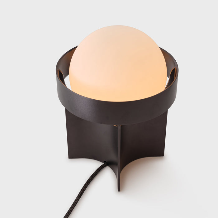 Loop Table Lamp in Dark Grey + Sphere IV - Sweatfully