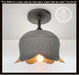 Lotus Galvanized Ceiling Light - Sweatfully