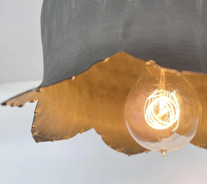 Lotus Galvanized Ceiling Light - Sweatfully