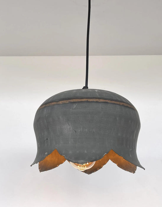 Lotus Handcrafted Metal Drum Chandelier - Sweatfully