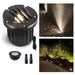 Gardenreet Brass In-ground Well Lights, Low Voltage IP65 Waterproof 12V LED Outdoor Landscape Lighting(Grated Top 2202B) - Sweatfully