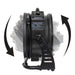 XPOWER M-25 Axial Air Mover with Ozone Generator – High-Performance Portable Ventilation - Sweatfully