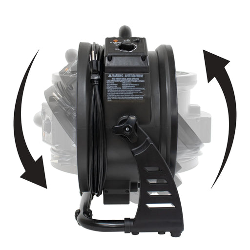 XPOWER M-27 Axial Air Mover with Ozone Generator – High-Performance Ventilation Tool - Sweatfully