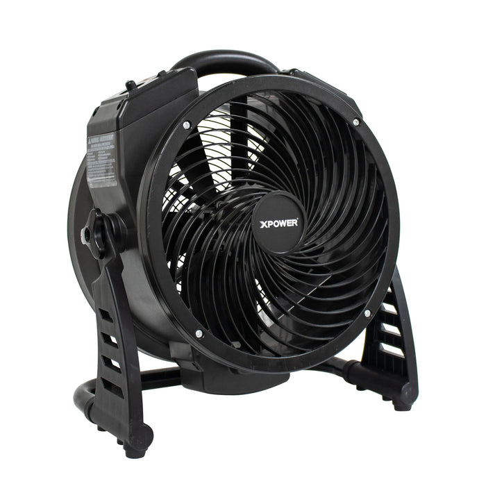 XPOWER M-25 Axial Air Mover with Ozone Generator – High-Performance Portable Ventilation - Sweatfully