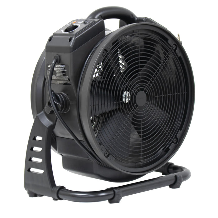 XPOWER M-25B Cordless Rechargeable Axial Air Mover with Ozone Generator - Sweatfully