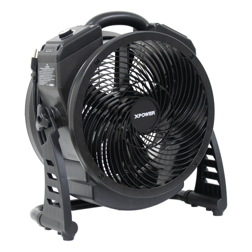 XPOWER M-25B Cordless Rechargeable Axial Air Mover with Ozone Generator - Sweatfully