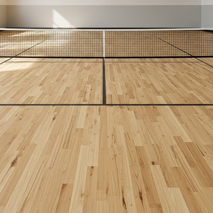 Indoor Pickleball Upgrade with REAL, Steller Solid Maple Wood Flooring (20'*44') - Sweatfully