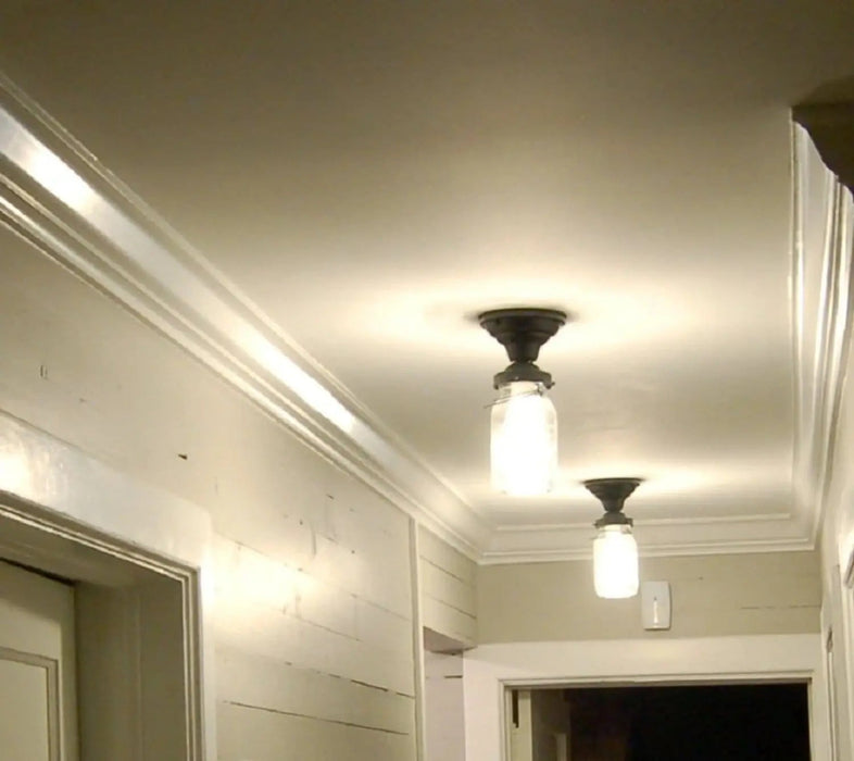 Vintage Mason Jar Ceiling LIGHT - Sweatfully