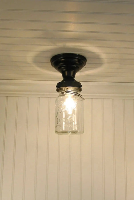 Vintage Mason Jar Ceiling LIGHT - Sweatfully
