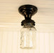 Vintage Mason Jar Ceiling LIGHT - Sweatfully