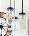 Mason Jar CHANDELIER Pendant Light Trio - Sweatfully