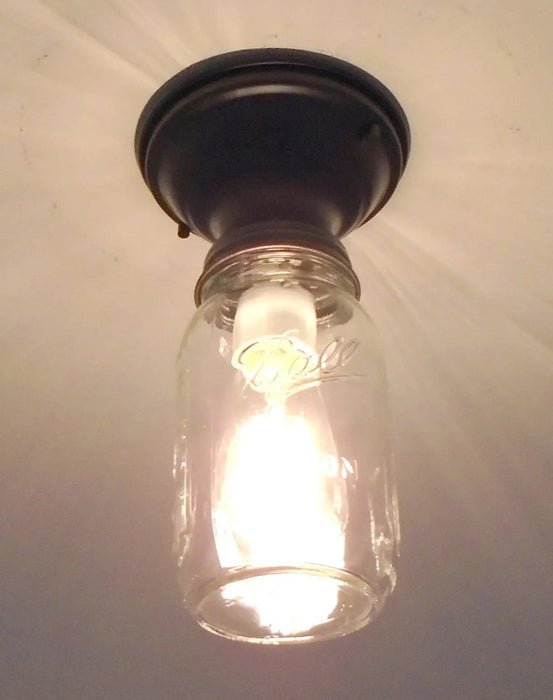 Mason Jar Ceiling LIGHT - Sweatfully