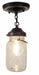 Vintage Mason Jar Ceiling LIGHT With Chain - Sweatfully