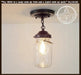 Vintage Mason Jar Ceiling LIGHT With Chain - Sweatfully