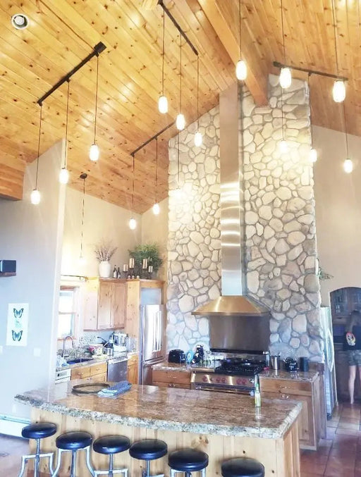 Mason Jar Track Lighting PENDANT Trio - Sweatfully