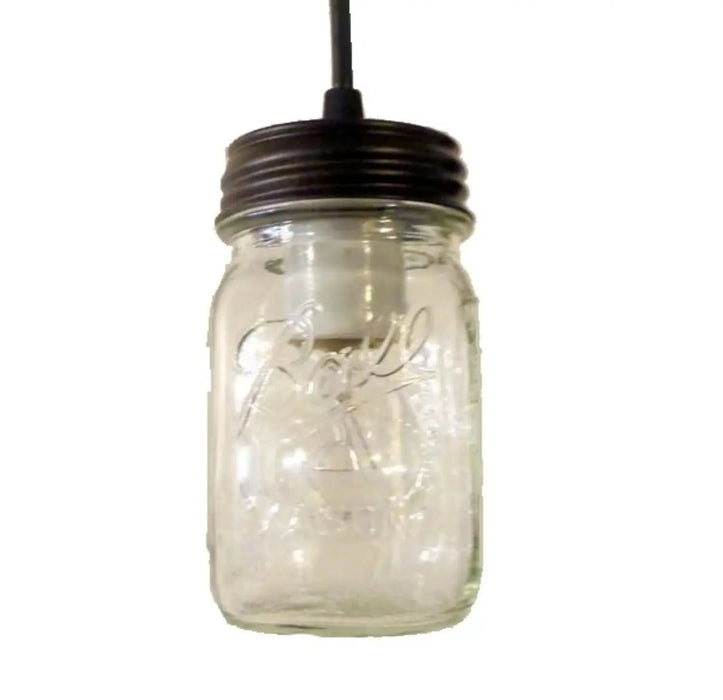 Mason Jar Pendant Light - Pint - Sweatfully