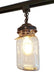 Rustic Mason Jar TRACK LIGHT Chain Trio of Vintage Quarts - Sweatfully