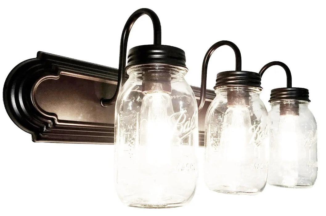 Mason Jar Bathroom Vanity Light - Sweatfully