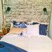 Blue Mason Jar Light Fixture Sconce - Sweatfully