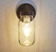 Mason Jar Wall SCONCE Lighting Fixture New Quart - Sweatfully