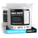 MAX OUT!® Economy 2000ct BZK Sanitizing Wipes Value Refill Roll – Lint-Free, Alcohol-Free - Sweatfully